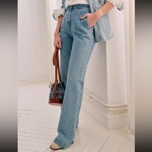 Sezane Blue trouser - Size 40 FR/ 8 US